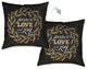 Laural Home Peace Love Joy 18" X 18" Indoor Decorative Pillow