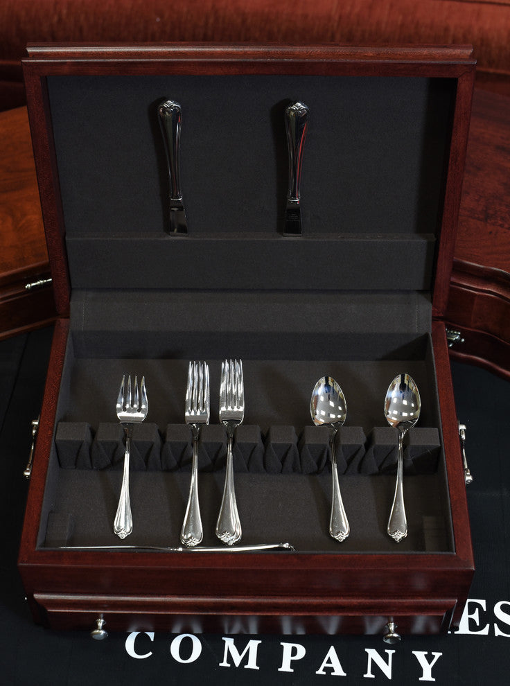 #F01M Bounty Flatware Chest, Solid American Cherry; Heritage Cherry finish, Rich