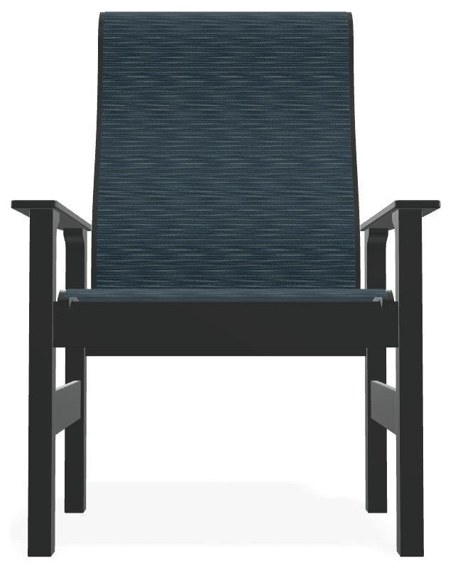 Leeward Sling Outdoor Armchair, Nimbus Ocean/Graphite