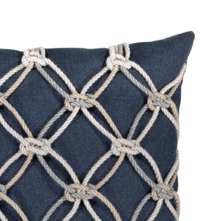 Indigo Rope Indoor/Outdoor Performance Pillow, 20"x20