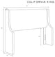 Fully Upholstered Wingback Headboard, Zuma Rosequartz, California King