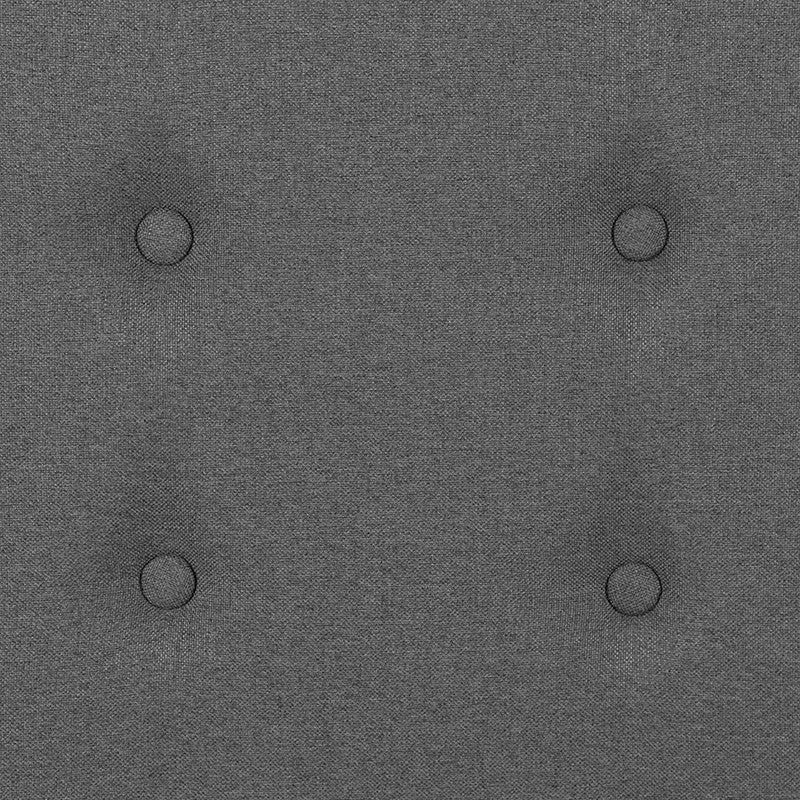 Bristol Metal Tufted Upholstered Headboard - Modern Headboard, Dark Gray, Full