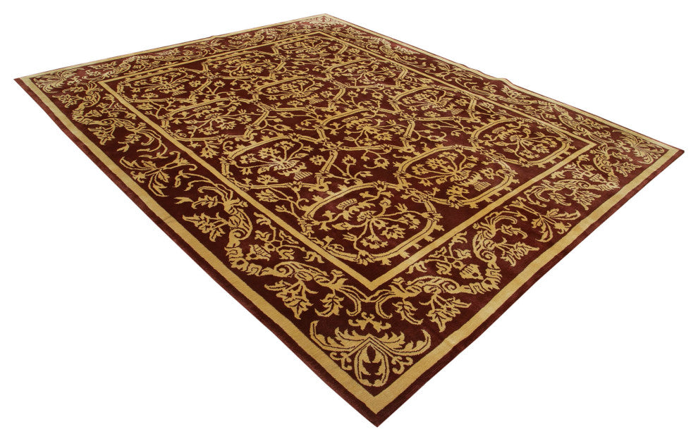 Rug N Carpet - Hand-Knotted Oriental 8' 4" x 10' 0" Decorative Oushak Area Rug