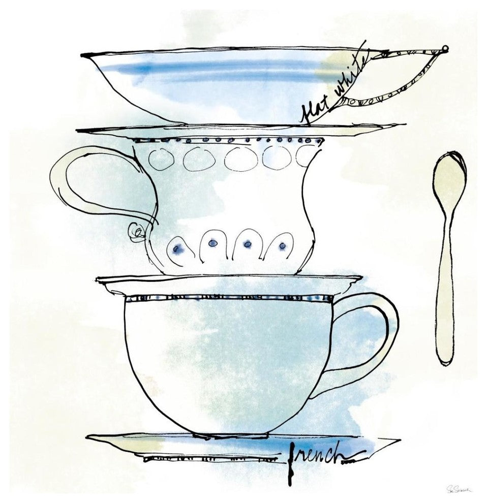 "Good Brew VI" Digital Paper Print by Sue Schlabach, 42"x42"