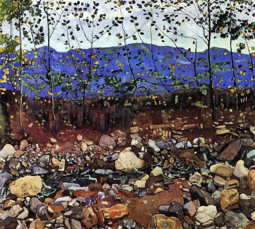 Ferdinand Hodler Forest Stream, 20"x25" Wall Decal Print