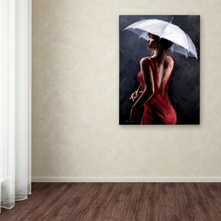 The Macneil Studio 'Lady In Red' Canvas Art, 32"x24"
