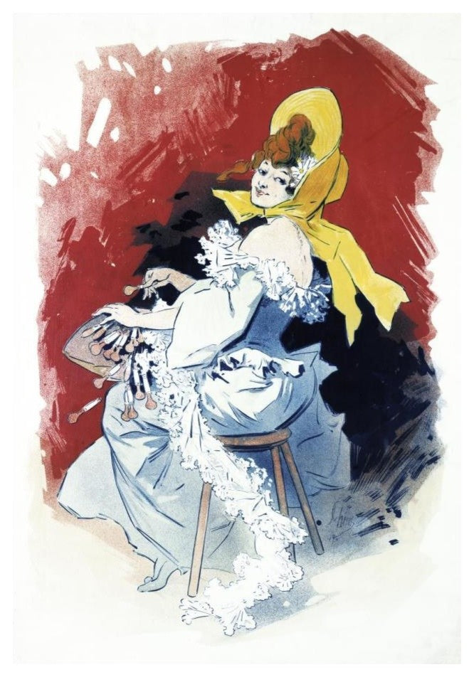 "La Dentelliï¿½re" Digital Paper Print by Jules Cheret, 17"x24"
