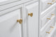 72" Palace Collection With Hardware, Satin Brass Finish, Pure White, F2-0012 Fau