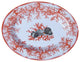 Coral Seashell Coral-Colored Melamine Platter, 18 Inch Diameter