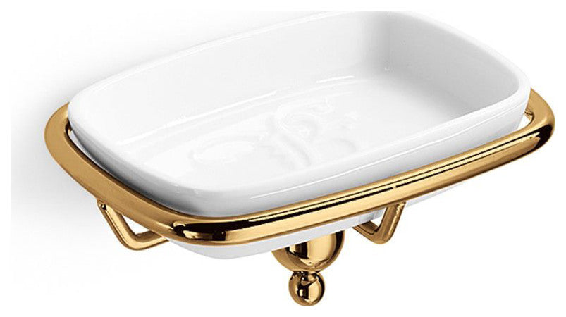 WS Bath Collections Venessia 52902 Venessia Wall Mounted Soap - Gold