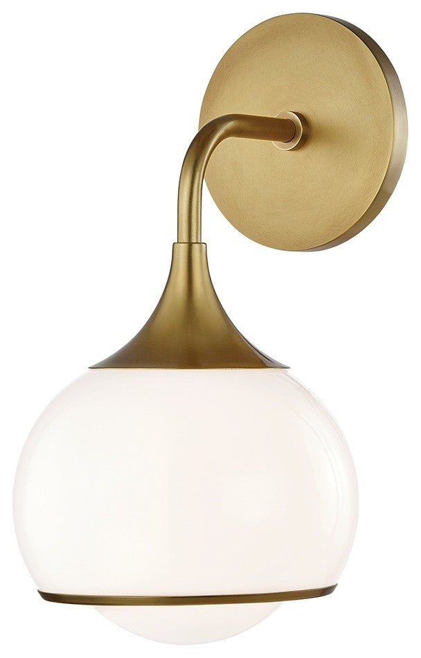 Reese 1-Light Wall Sconce, Aged Brass