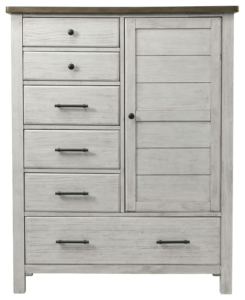 Timber Ridge Wood Chifferobe, Weather Washed Sierra