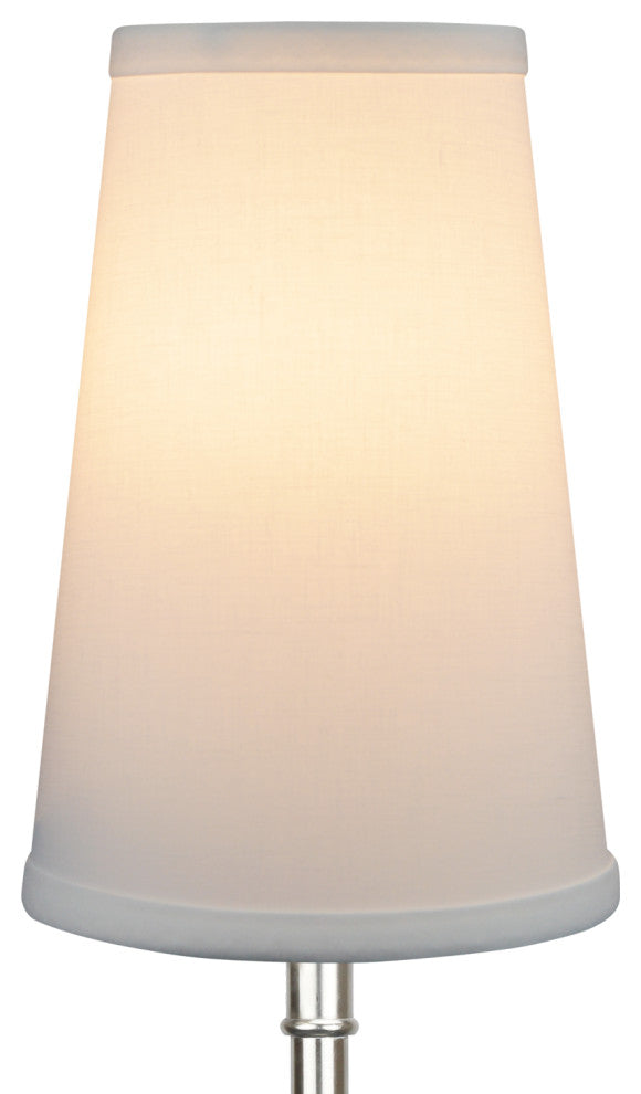 Fenchel Shades 4"x6"x9" Spider Attachment Empire Lamp Shade, Linen White