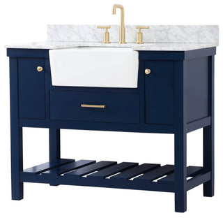 Home Living 22" Farmhouse Blue-Light Bathroom Vanity