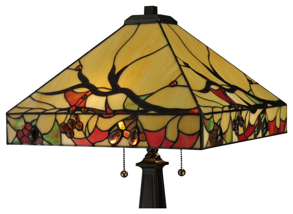 25" H Woodland Berries Table Lamp