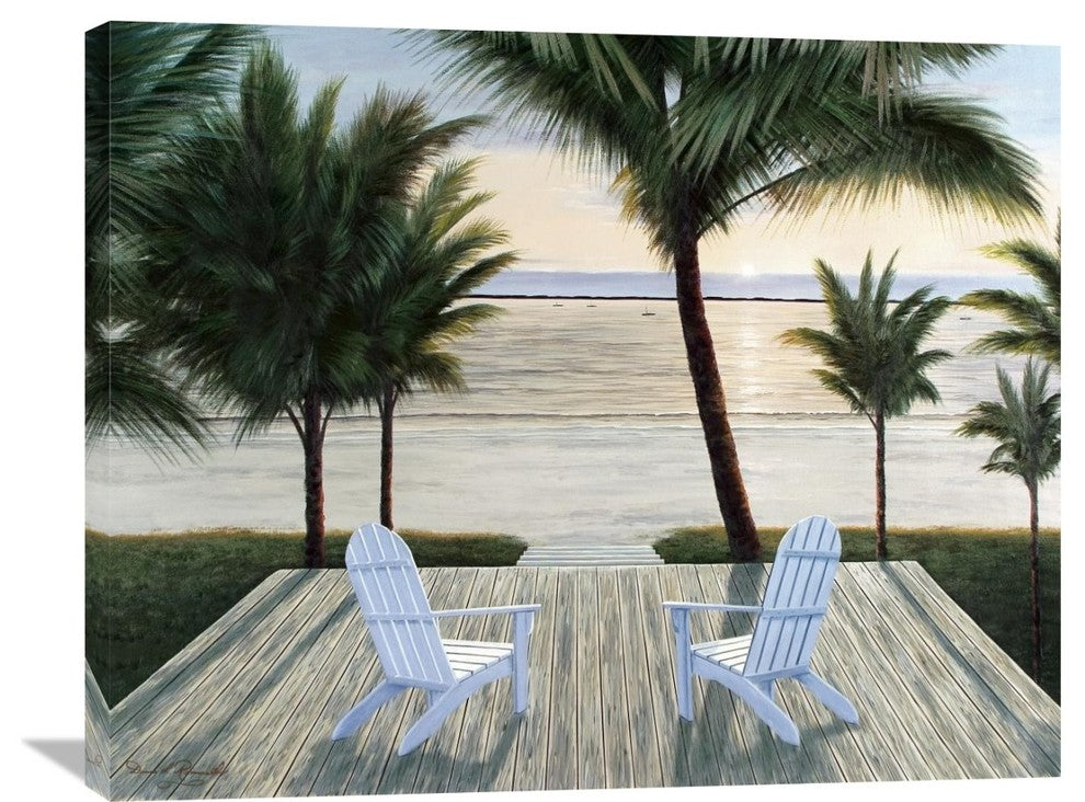 "Palm Beach Retreat" Artwork, 35" x 28"
