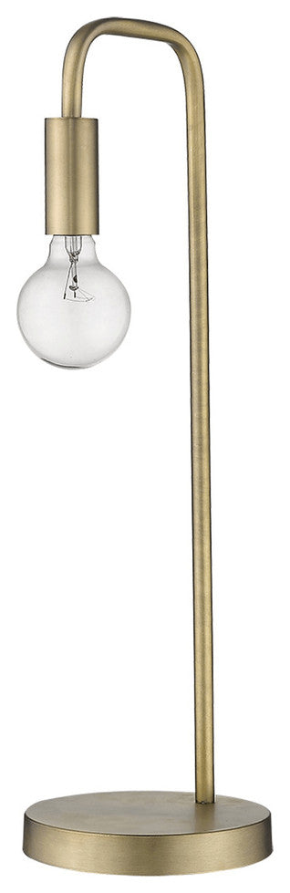 26" Brass Metal Table Lamp
