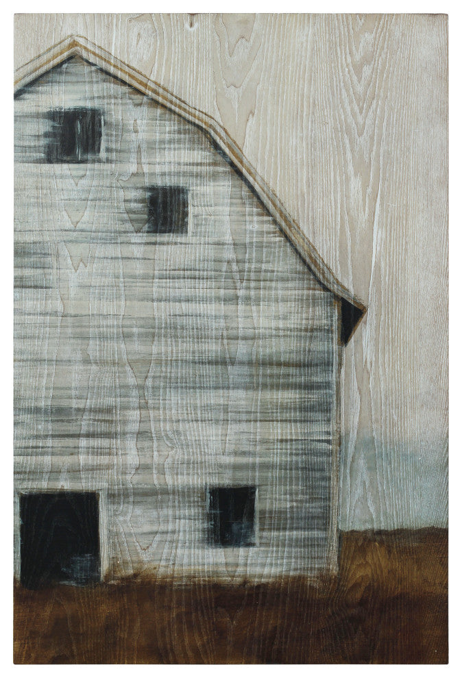 Abandoned Barn I Wall Art Fine Giclee Printed on Hand Finished Ash Wood