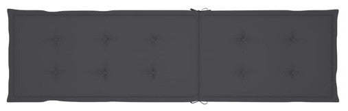 vidaXL Chair Cushion Outdoor Water Repellent Deck Chair Cushion Pad Anthracite