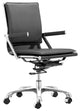 Black Faux Leather Executive Rolling Office Chair