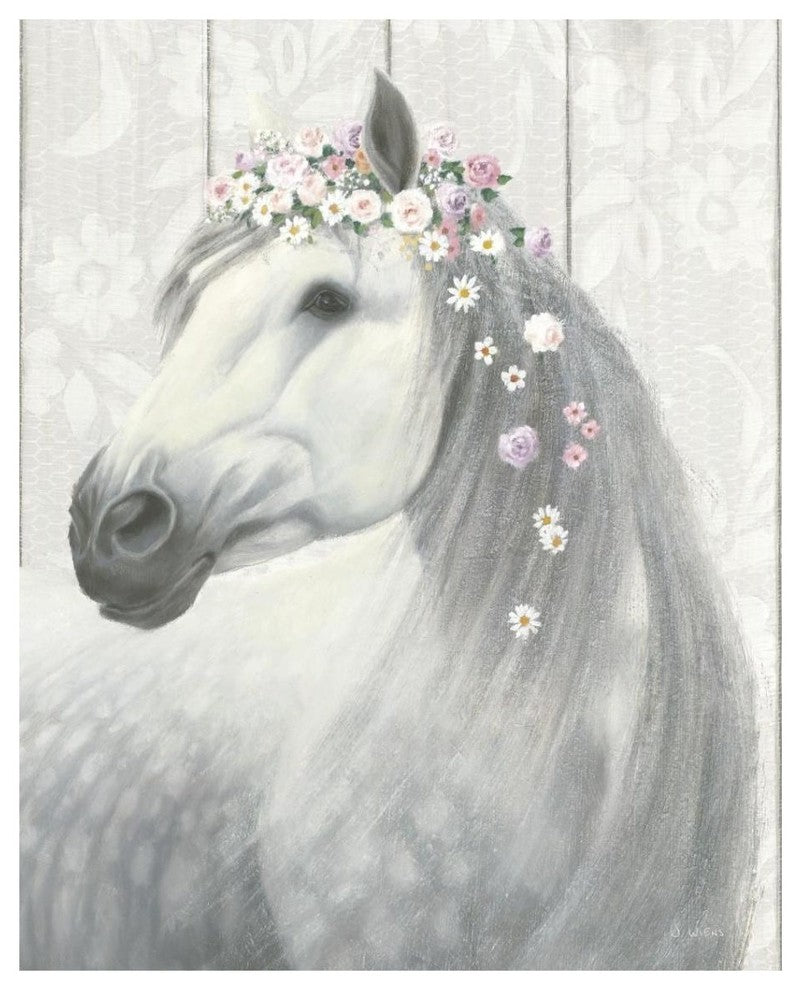 "Spirit Stallion II on Wood" Digital Paper Print by James Wiens, 30"x37"