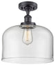 Innovations Lighting 916-1C-BK-G72-L X-Large Bell 1 Light Semi-Flush Mount