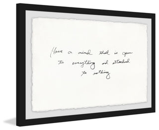 "Have a Mind That is Open" Framed Painting Print, 18"x12"