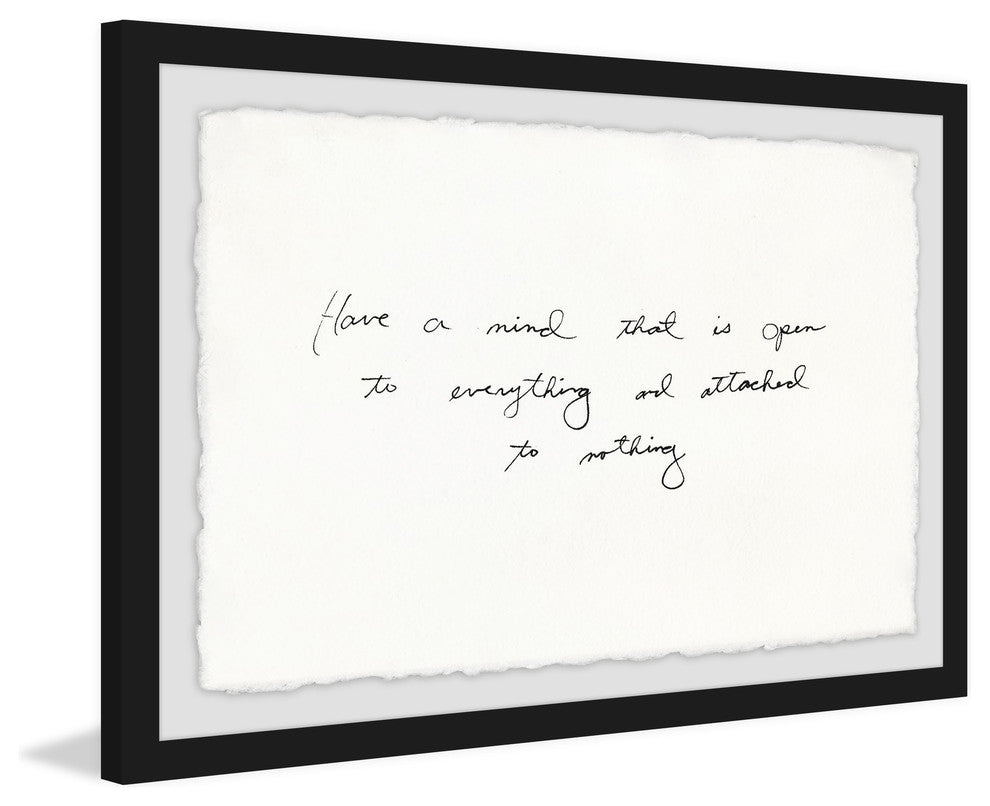 "Have a Mind That is Open" Framed Painting Print, 18"x12"