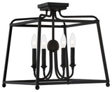 Crystorama Lighting Group 2243_NOSHADE Sylvan 4 Light 16"W - Black Forged