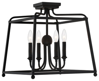 Crystorama Lighting Group 2243_NOSHADE Sylvan 4 Light 16"W - Black Forged