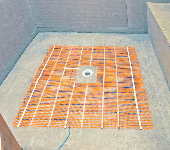 SunTouch Radiant Floor Heating ShowerMat Special Made To Use In The Shower, 3ft X 5ft