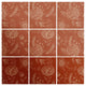 Deny Designs Pimlada Phuapradit Sienna Floral Linework Wood Wall Mural, 3'x3'