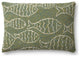 Loloi P0908 Green 16" x 26" Cover Only Pillow