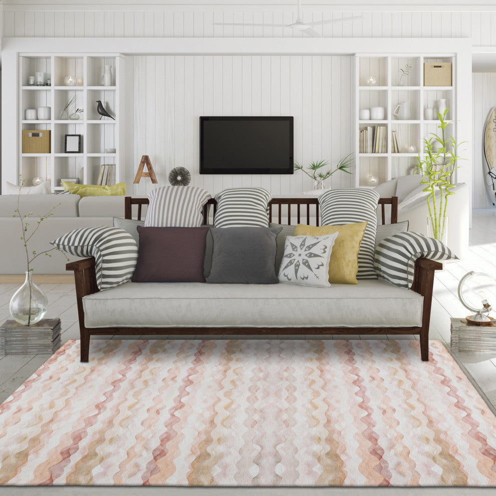 Indoor/Outdoor Seabreeze SZ16 Canyon Machine Washable 10' x 14' Rug