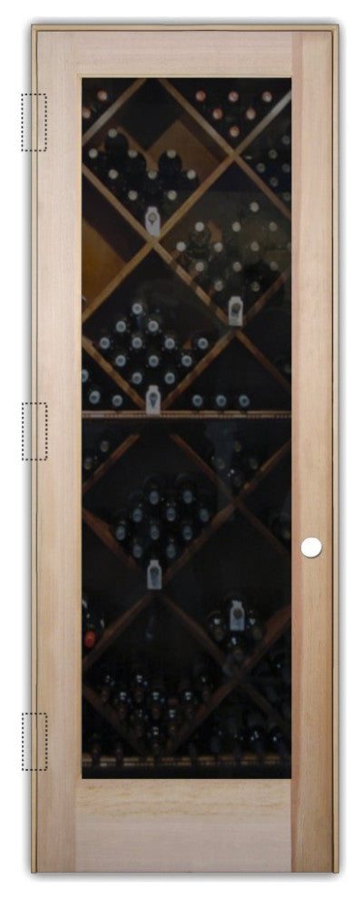 Wine Door - Grape Cluster Grape Ivy - Douglas Fir (stain grade) - 30" x 84"...