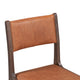 Kosas Home Wayne Top Grain Leather Autumn Brown Dining Chair