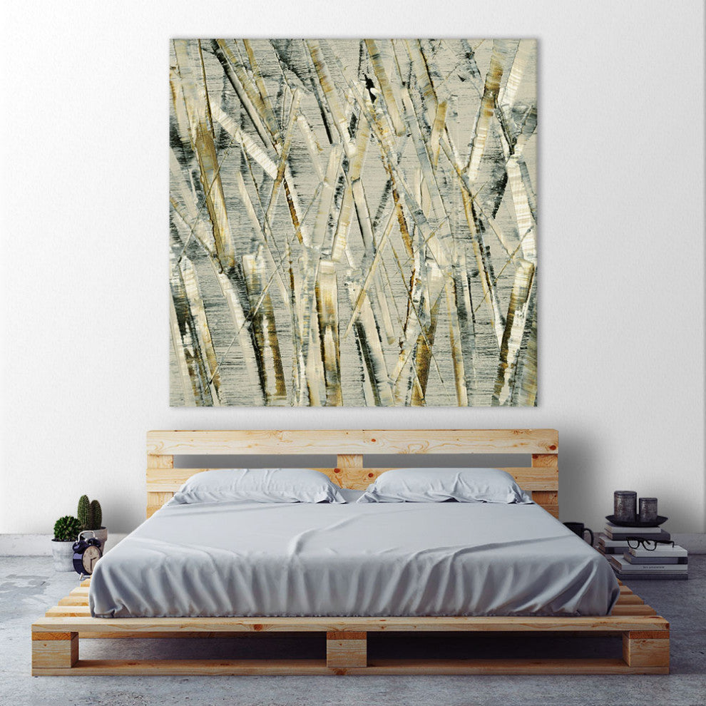 "Birches V" Fine Art Giant Canvas Print, 54"x54"