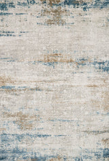 Ivory/Azure Sienne Rug, 2'7"x10'