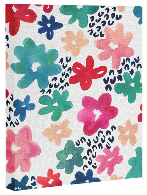 Deny Designs Kerri Satava Flower Pop Art Canvas