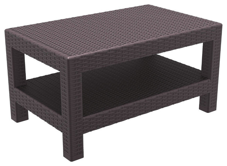 Compamia Monaco 4-Piece 5-Person Patio Seating Set, Brown