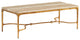 Menlo Park Rectangular Cocktail Table With Stone Top