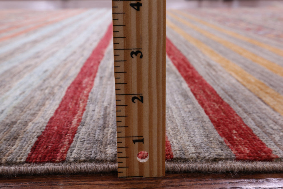 6' 10" X 10' 1" Hand Knotted Super Kazak Khorjin Rug - Q12303