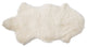 White Natural Mongolian Lamb Fur Rug