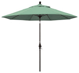 9' Bronze Collar Tilt Crank Aluminum Umbrella, Pacifica, Spa
