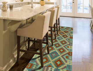 Sangat Kilim Raedleah Rust/Blue Runner, 2'7x7'11