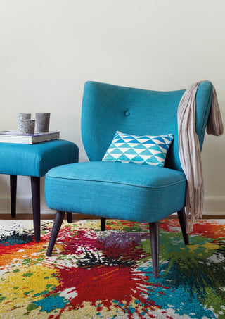 Infinity Cream And Multi Rug, 6'7"x9'6"