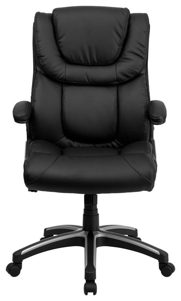High Back Black Leather Executive Swivel Office Chair