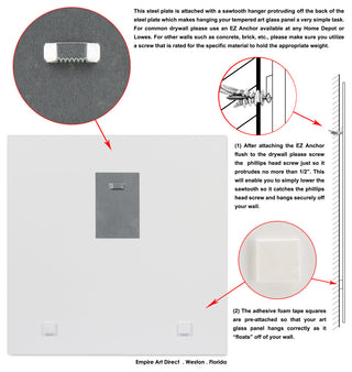 "Coral Luster 1 & 2" Frameless Free Floating Panel Graphic Wall Art, 24"x24"