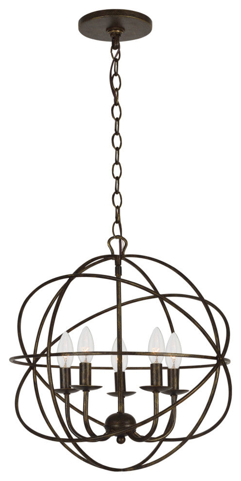 Elight 5 Light  Bronze Mini Chandelier
