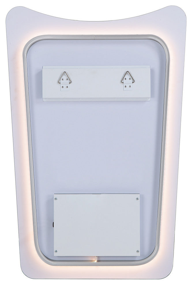 Rimini 36" Tall Rectangular LED Mirror, Clear
